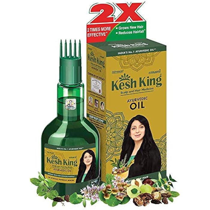 Emami Advanced Kesh King Scalp And Hair Medicine Ayurvedic Oil 100mll Grows New Hair Reduces HairFall Ayurvedic Proprietary Medicine India's No. 1 Ayurvedic Oil. - Image 1
